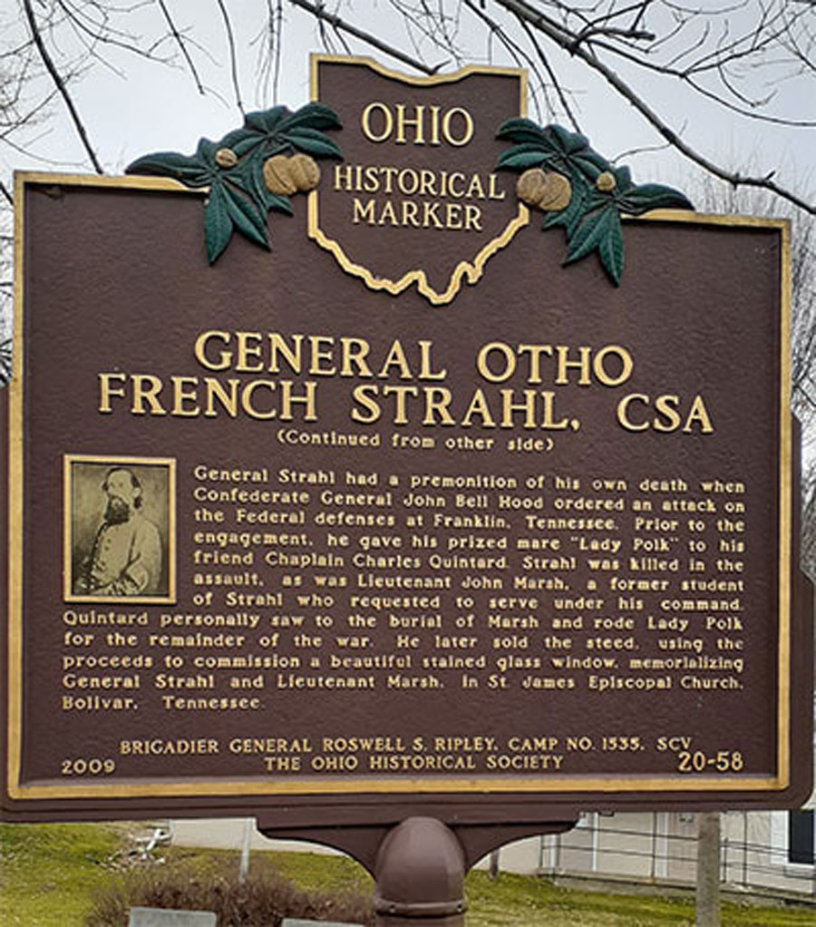 General Otho French Strahl Historical Marker